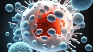 Studien visar att antalet vita blodkroppar och makrofager är aktiverade