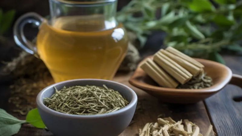 Влияние ашвагандхи и зеленого чая на старение кожи